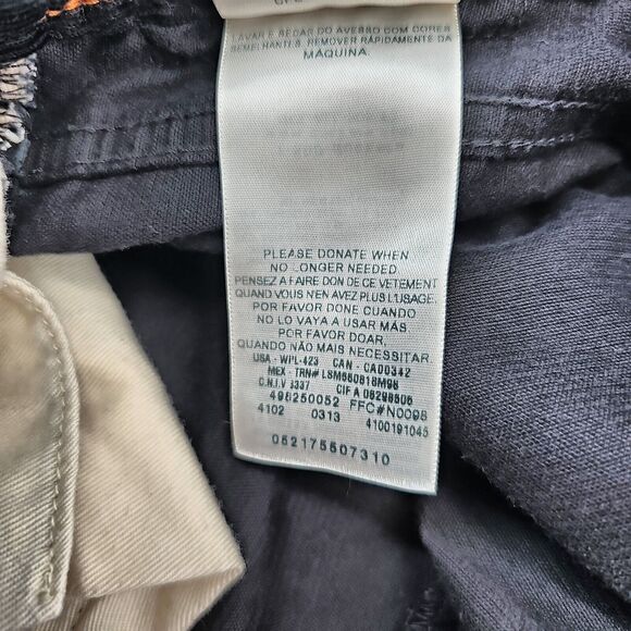 Dockers Corduroy Pants Men's 38x34 Black Straight Fit Flat Front‎ Chino 5 Pocket - Picture 8 of 14